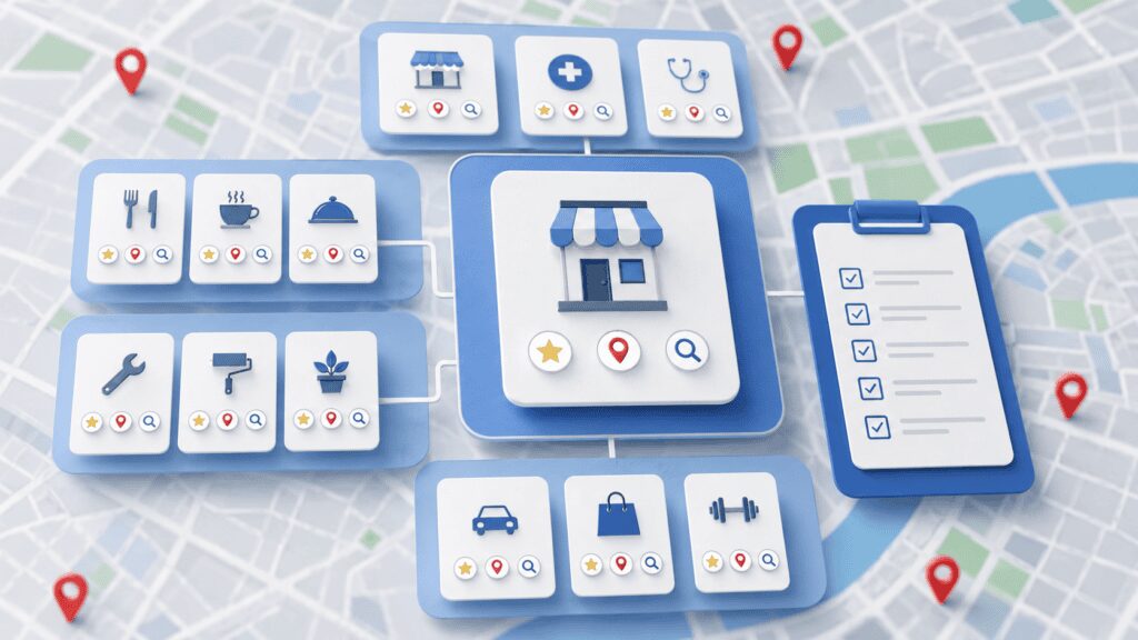 Como escolher categoria Google Meu Negócio usando lista de categorias e auditoria local