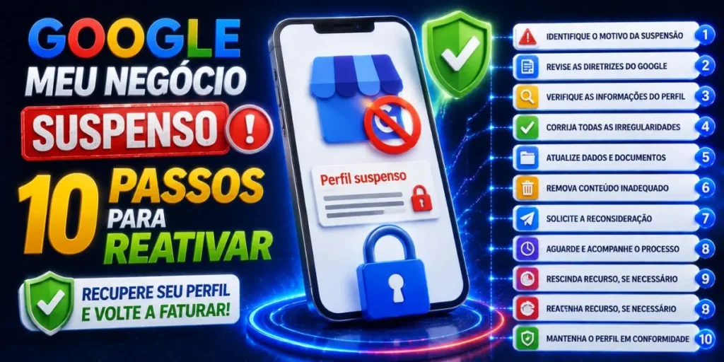 Google Meu Negócio Suspenso: 10 passos para reativar