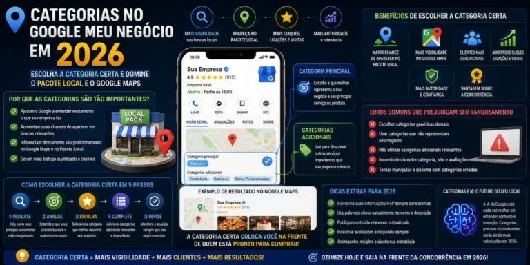 Categorias Google Meu Negócio