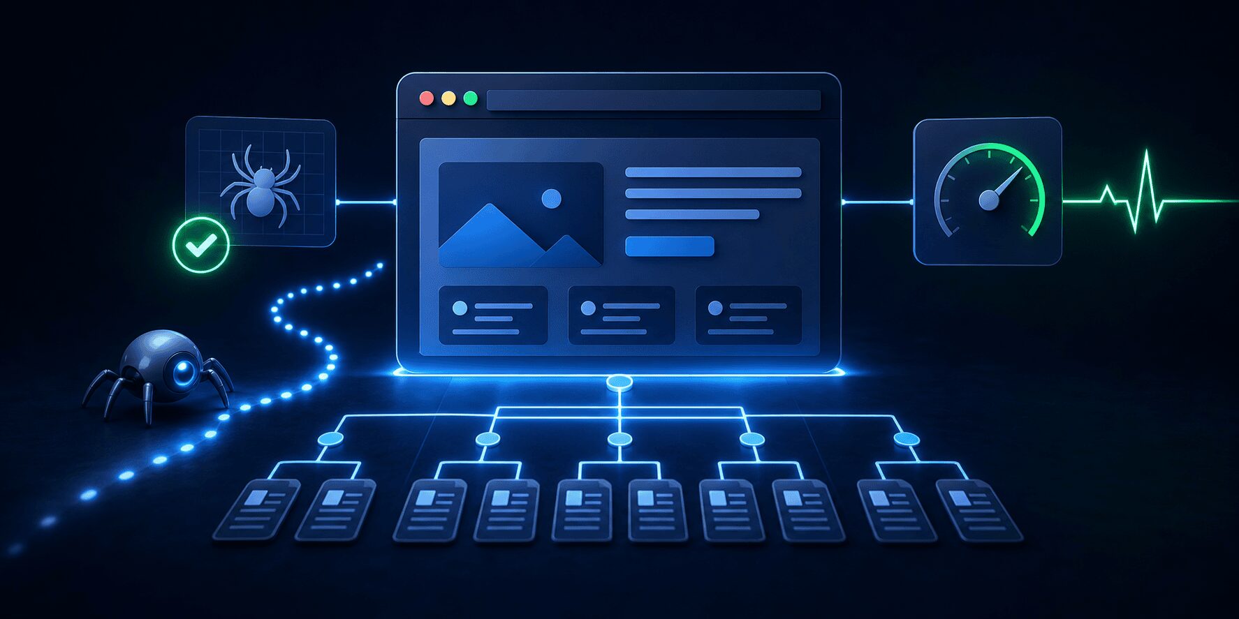 Estrutura de site WordPress preparada para rastreamento e desempenho