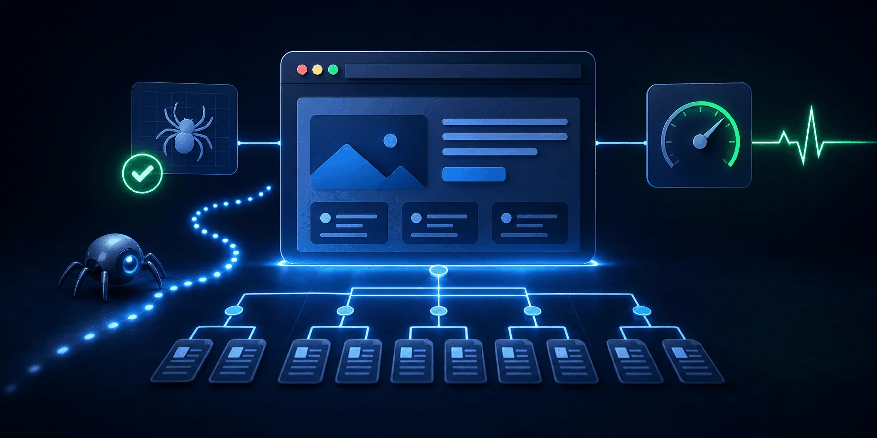 Estrutura de site WordPress preparada para rastreamento e desempenho