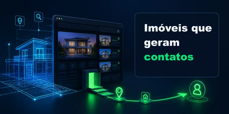 Criação de site para imobiliária com catálogo de imóveis e contato