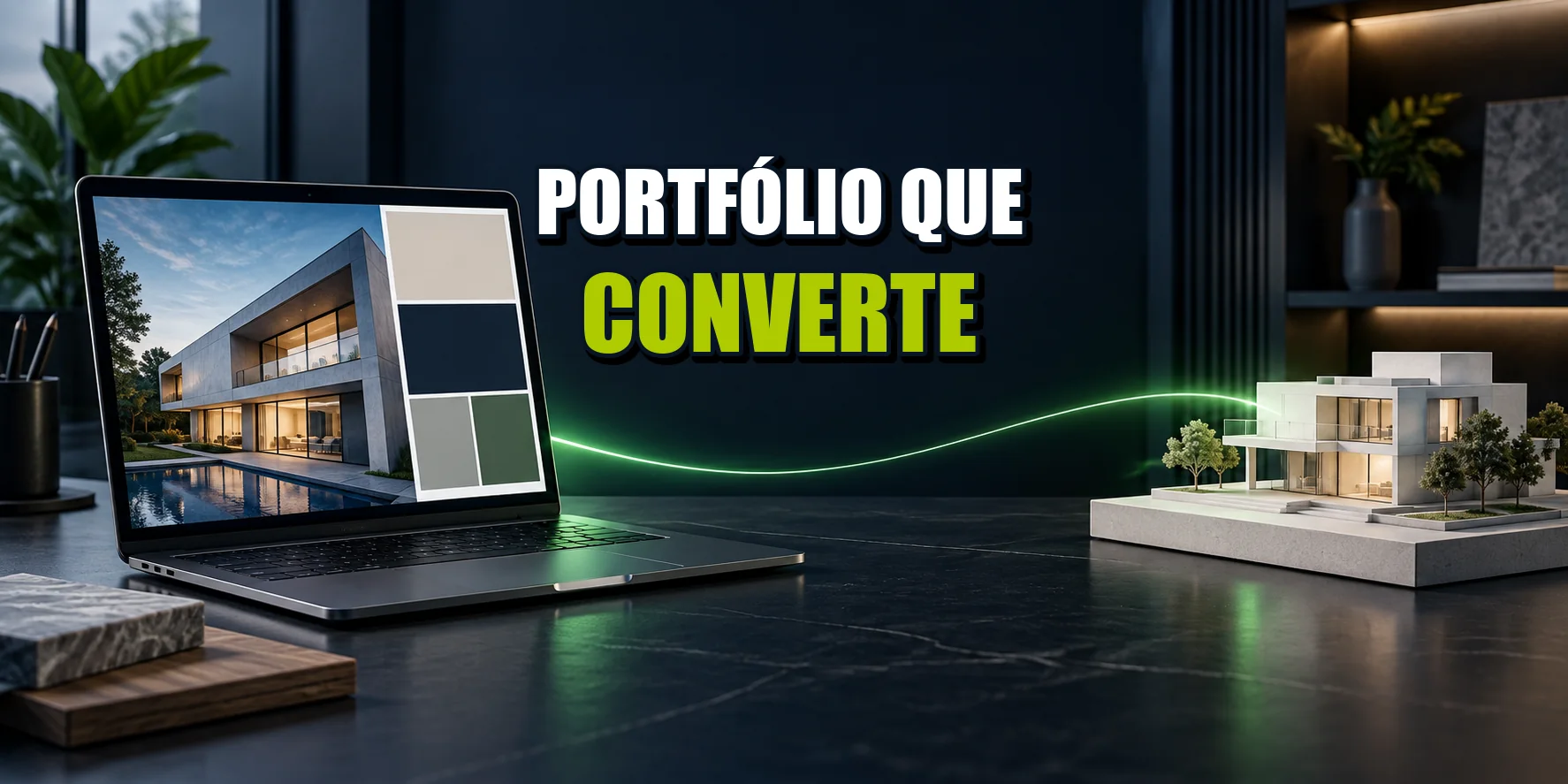 Criação de site para arquitetos com portfólio digital e maquete arquitetônica