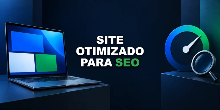Notebook com estrutura de site otimizado para SEO