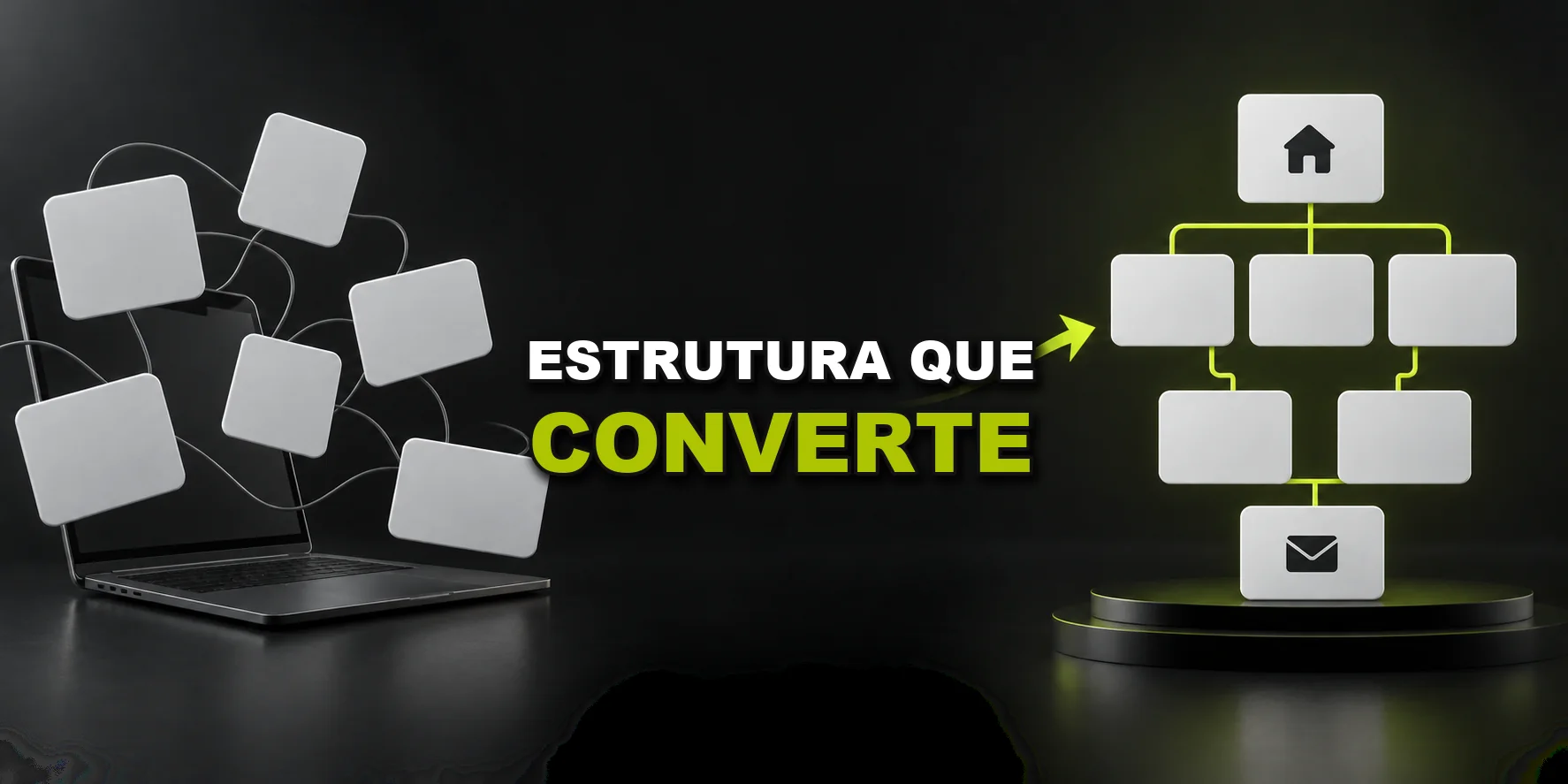 Estrutura de site organizada para SEO e conversão